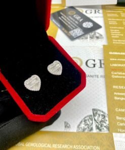 VVS Moissanite Diamond Necklace and earring combo